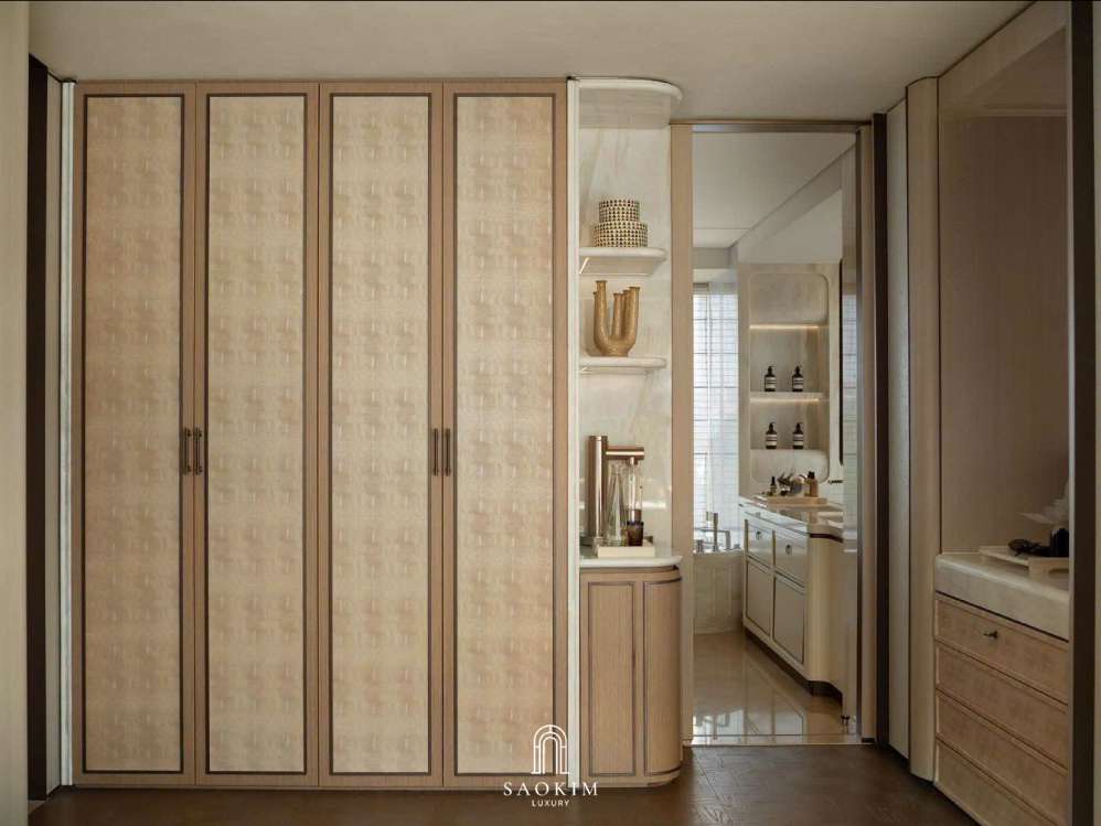 Thiết kế tủ quần áo đơn giản phong cách Contemporary Quit Luxury
